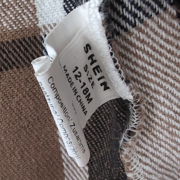 Plaid Button-Up Toddler Jacket - Picture 3 of 4